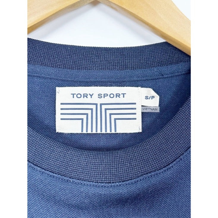 Navy and Red Short Sleeve Top - Small