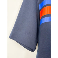 Navy and Red Short Sleeve Top - Small