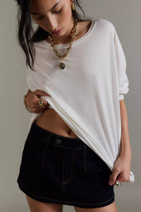 We The Free Nina Long Sleeve Tee in Ivory