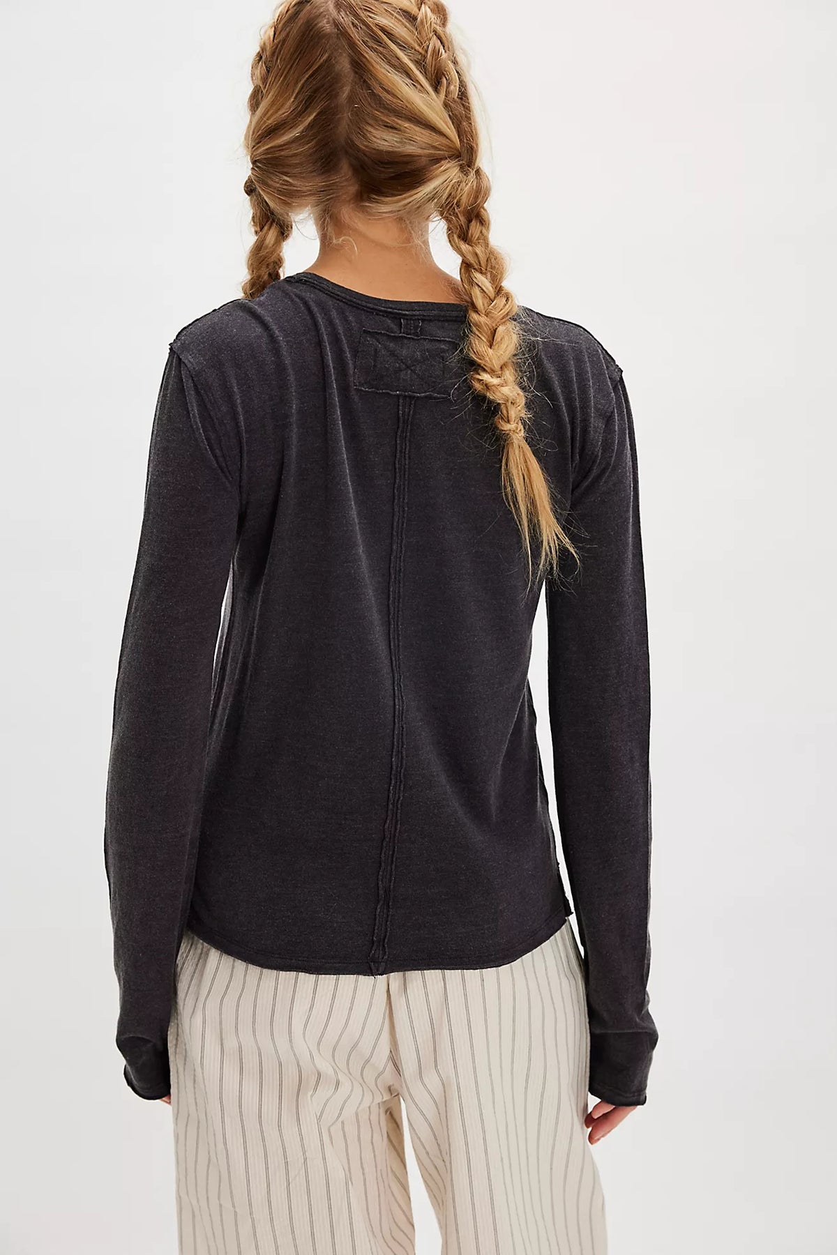 We The Free Nova Long-Sleeve Tee in Black