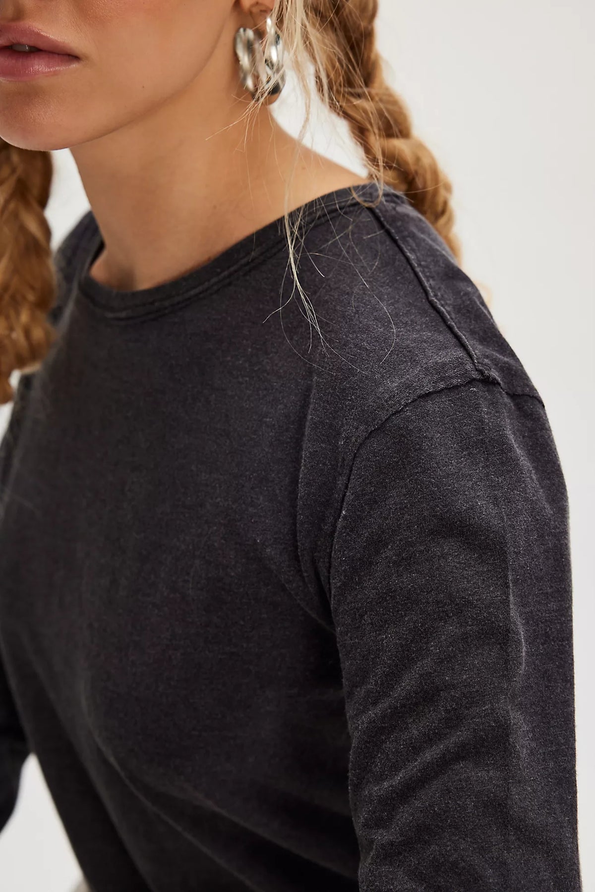 We The Free Nova Long-Sleeve Tee in Black