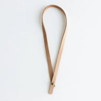 Thin Leather Hat Band in Nude
