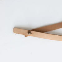 Thin Leather Hat Band in Nude