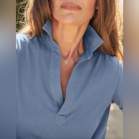 Nicole Henley Dress in Jean