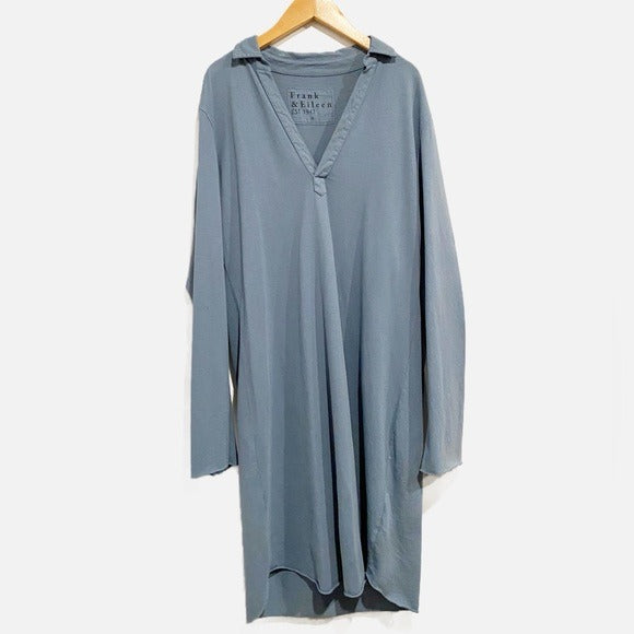 Nicole Henley Dress in Jean