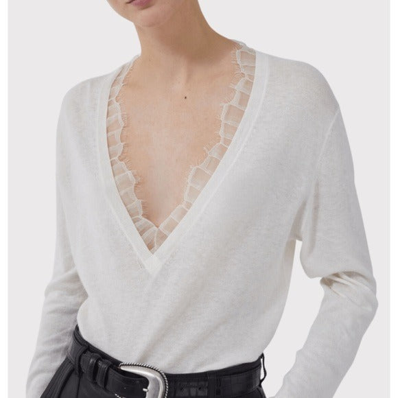 Jayden Sweater in White