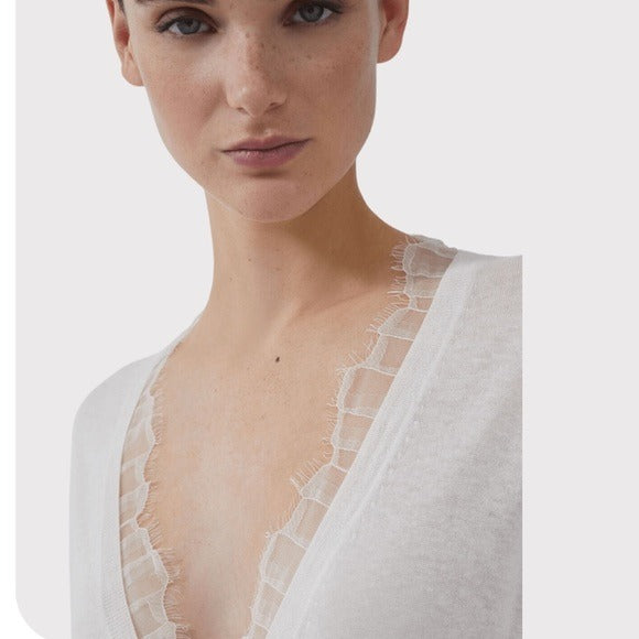 Jayden Sweater in White