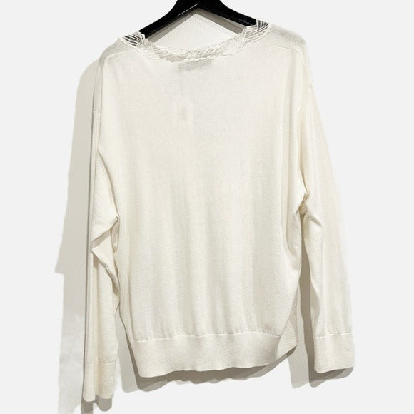 Jayden Sweater in White