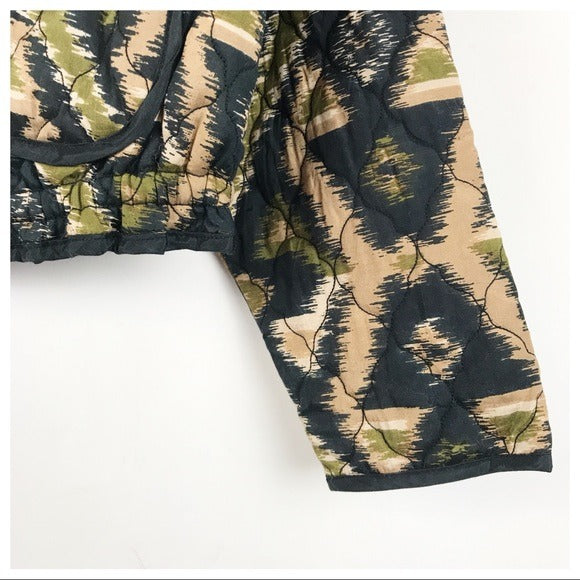 Peggy Quilted Jacket in Black Combo