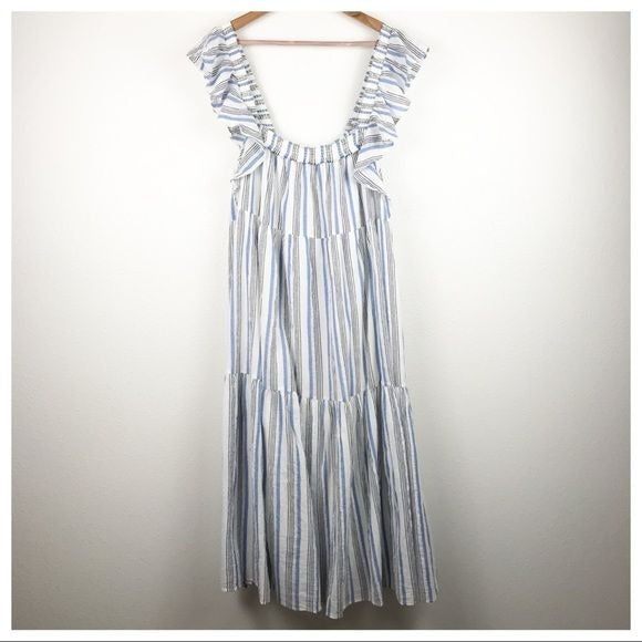 Ossetia Tiers Dress in Seaside Stripe - 6