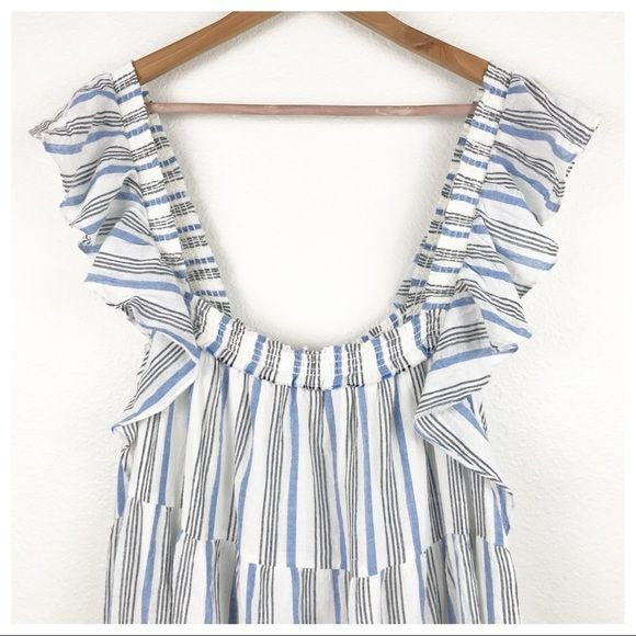 Ossetia Tiers Dress in Seaside Stripe - 6