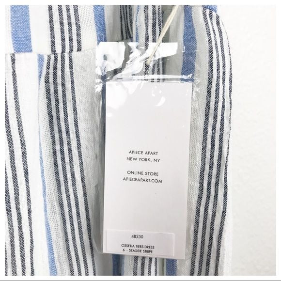 Ossetia Tiers Dress in Seaside Stripe - 6