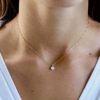 Opal Teardrop Necklace