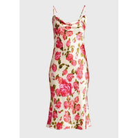 Nyla Pink Rose Cowl Slip Dress - 2