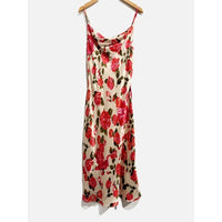 Nyla Pink Rose Cowl Slip Dress - 2