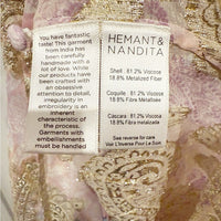 Paisley Metallic Georgette Maxi Dress