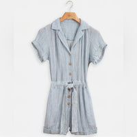 Izzy Romper in Sailing Stripe Size XL