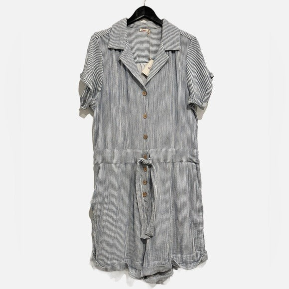Izzy Romper in Sailing Stripe Size XL