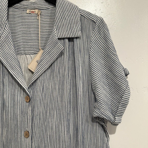 Izzy Romper in Sailing Stripe Size XL