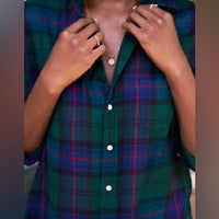 Eileen Relaxed Button Up Shirt Size Large