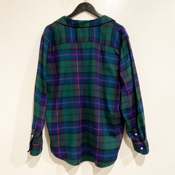 Eileen Relaxed Button Up Shirt Size Large