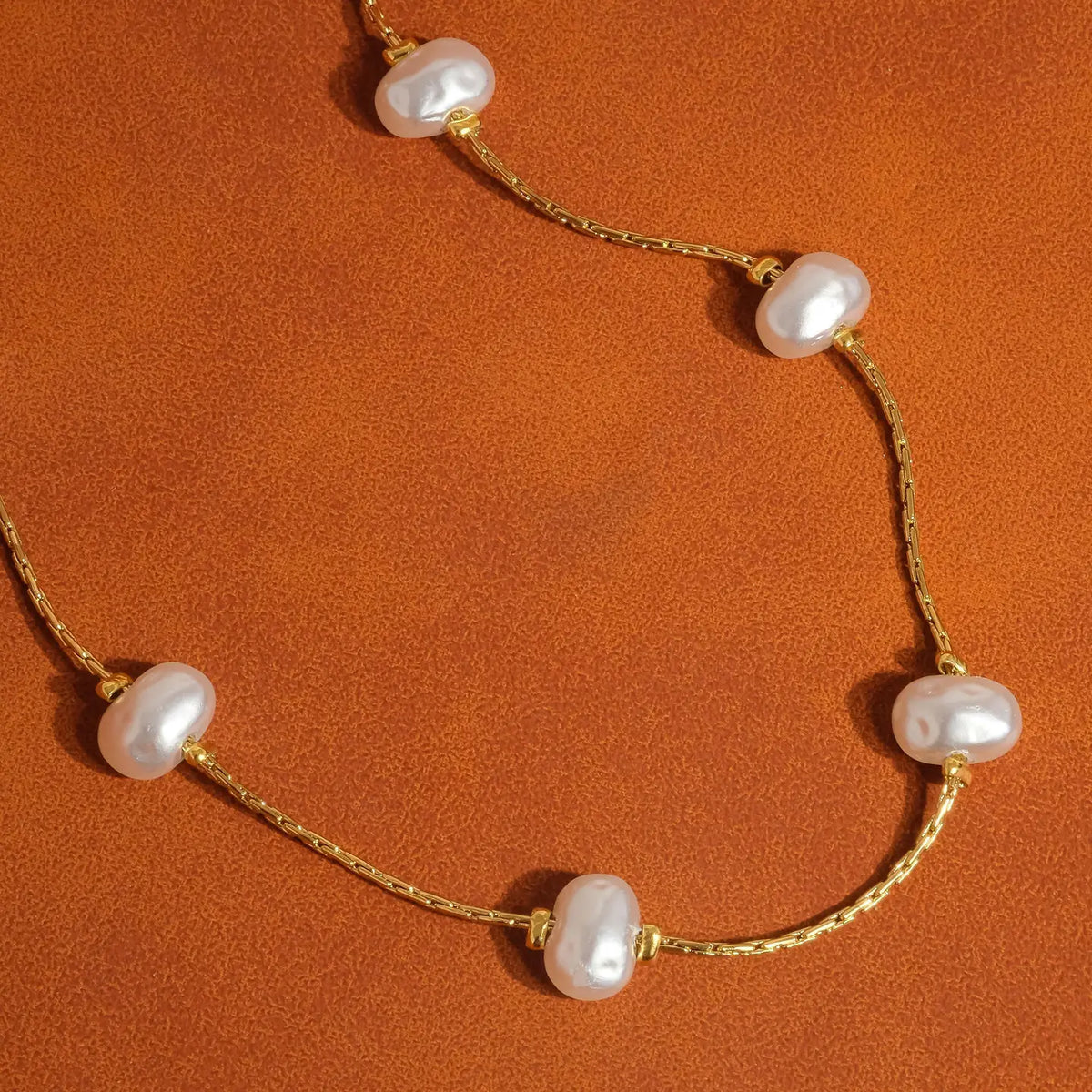 Ida 18K Non-Tarnish Petite Pearl Necklace