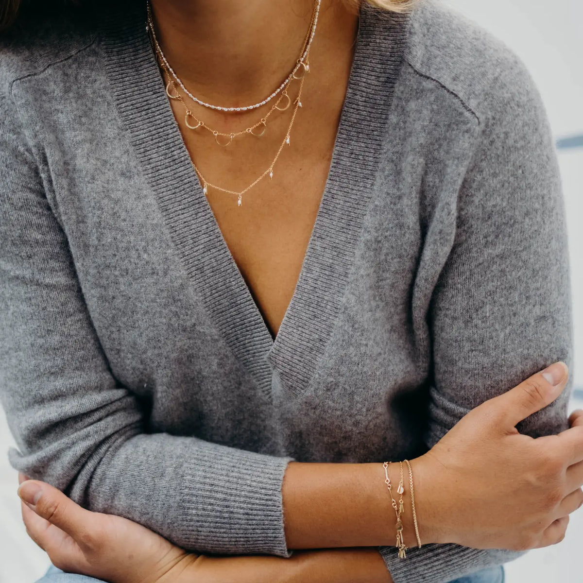 Pearl Fringe Necklace