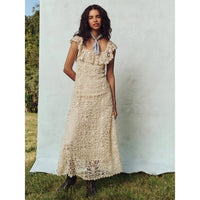 The Balcony Dress in Cream - 0