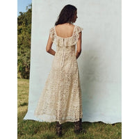 The Balcony Dress in Cream - 0