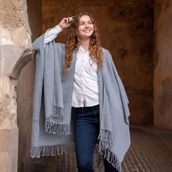 Classic Travel Wrap in Fog