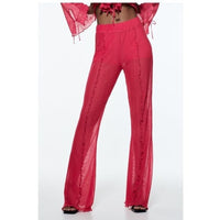 NWT Pink Pleated Flares Size Small
