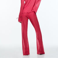 NWT Pink Pleated Flares Size Small