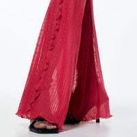 NWT Pink Pleated Flares Size Small