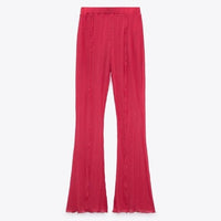 NWT Pink Pleated Flares Size Small