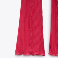 NWT Pink Pleated Flares Size Small