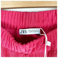 NWT Pink Pleated Flares Size Small
