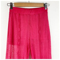 NWT Pink Pleated Flares Size Small