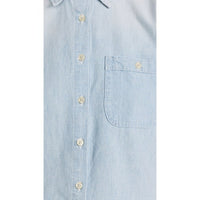 The County Top Short Sleeve Button Down in Riverbed Wash - 1