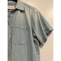 The County Top Short Sleeve Button Down in Riverbed Wash - 1