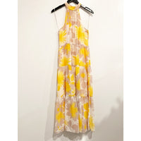 Yellow Sunglasses Floral Maxi Dress - 0
