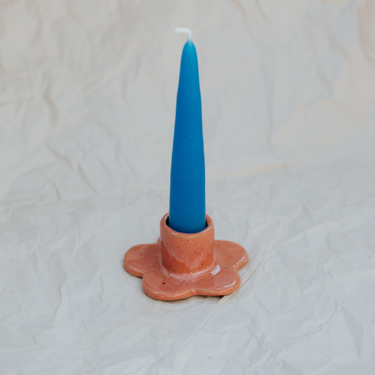 Floral Candlestick Holder ~ Strawberry