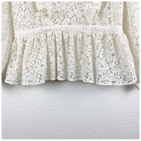 Meadow Rue Ivie Ruffled Lace Top Size 0