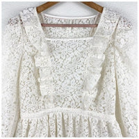 Meadow Rue Ivie Ruffled Lace Top Size 0