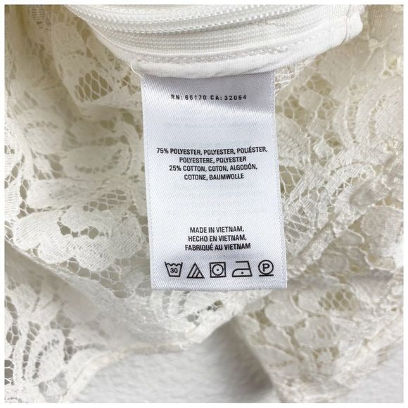 Meadow Rue Ivie Ruffled Lace Top Size 0