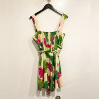 Anthurium Leaves Sand Romper Size Large