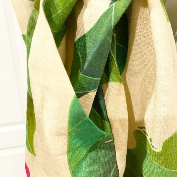 Anthurium Leaves Sand Romper Size Large