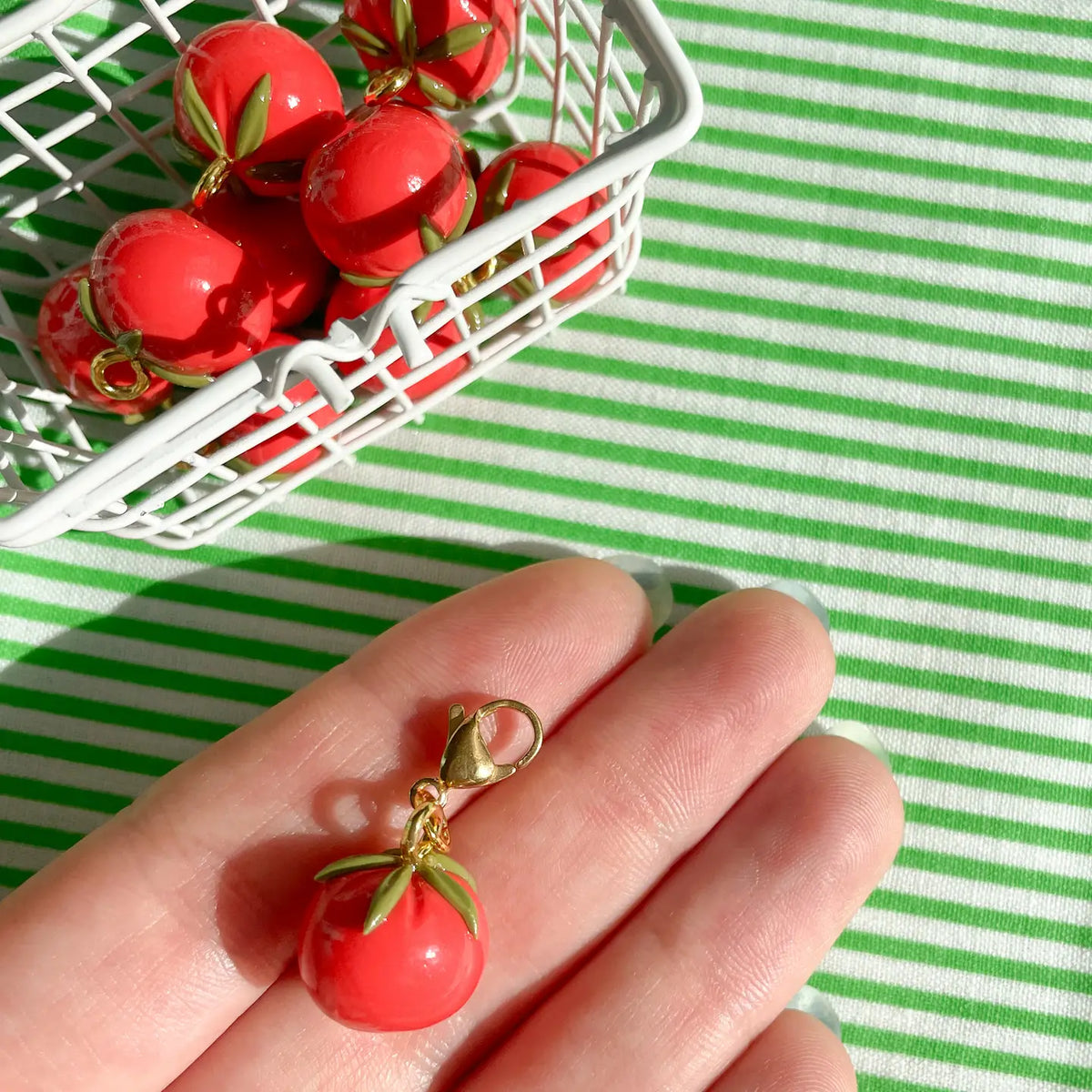 Tomato Bag Charm