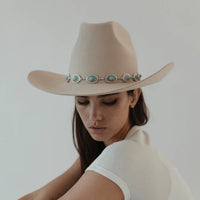 Turquoise Concho Hat Band
