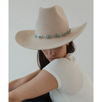 Turquoise Concho Hat Band