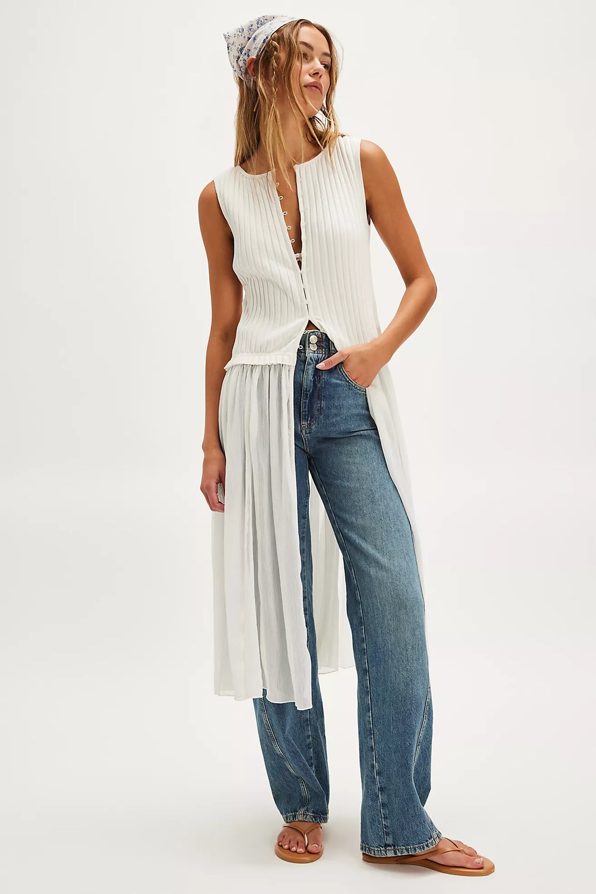 Twice as Nice Maxi Top in Ivory